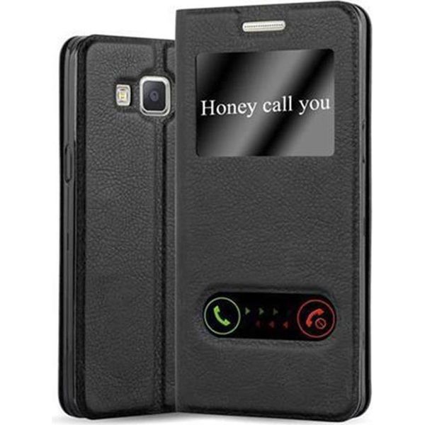 Cadorabo Custodia Protettiva Per Samsung Galaxy A3 2015 Cover In Nero Custodia Del Telefono Cellulare Custodia A Libro Cover Case-image