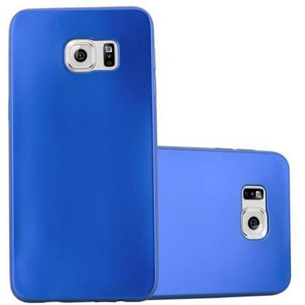 Cadorabo Custodia Protettiva Per Samsung Galaxy S6 Edge In Blu Custodia Del Telefono Cellulare Custodia In Silicone Tpu Custodia Cover Case-image