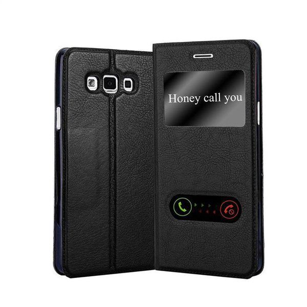 Cadorabo Custodia Protettiva Per Samsung Galaxy A7 2015 Cover In Nero Telefono Cellulare Custodia A Libro Custodia Cover-image