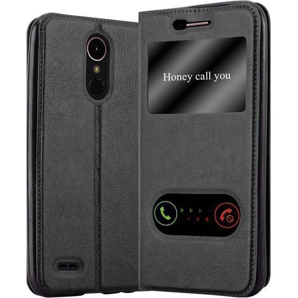 Cadorabo Custodia Protettiva Per Lg K10 2017 Cover In Nero Custodia Per Telefono Cellulare Custodia A Libro Custodia Cover-image