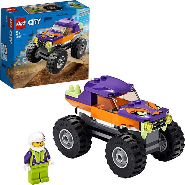 Lego 60251 City Monster Truck Giocattolo, Auto Giocattolo Come Regalo Emozionante Per Bambine E Bambini Dai 5 Anni In Su-image