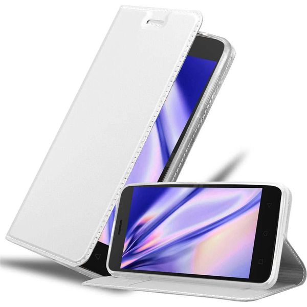 Cadorabo Custodia Per Cellulare Per Lenovo K6 / K6 Power Custodia Protettiva In Argento Cover Etui Book Case Booklet-image
