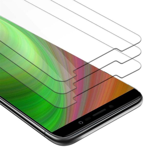 Cadorabo 3X Proteggi Schermo Blindato Per Wiko Y80 In Vetro Temperato Trasparente-image