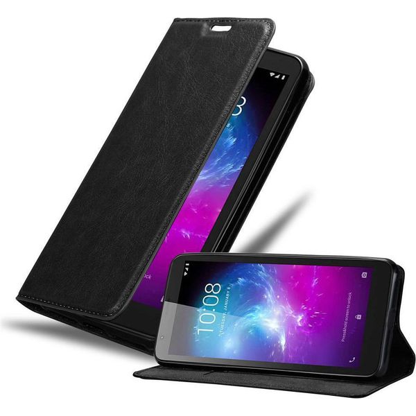 Cadorabo Custodia Per Zte Blade A3 2019 Cover Protettiva In Nero Custodia Per Telefono Cellulare Custodia Cover Chiusura Magnetica-image