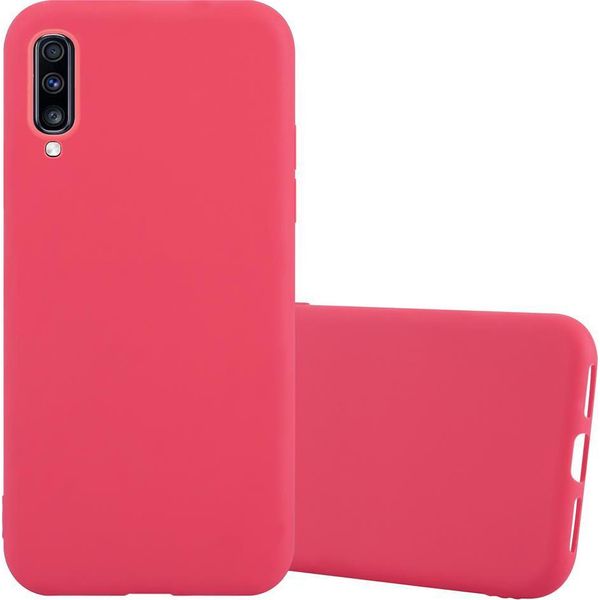 Custodia Cadorabo Per Samsung Galaxy A70 / A70S Custodia Protettiva In Rosso Custodia Per Cellulare Tpu Custodia In Silicone Cover-image