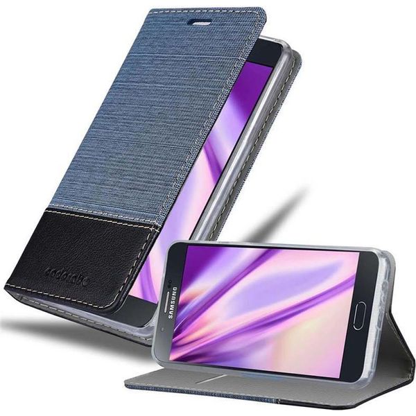 Cadorabo Custodia Per Samsung Galaxy A8 2015 Custodia Protettiva In Blu Telefono Cellulare Custodia A Libro Cover-image