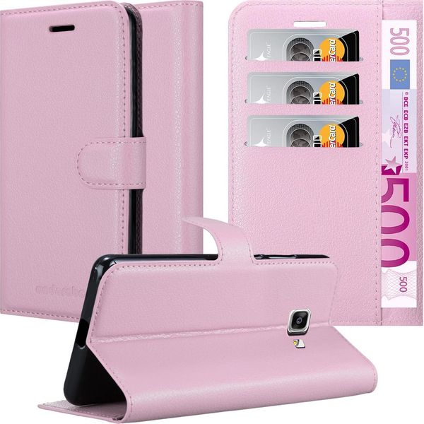 Cadorabo Custodia Per Samsung Galaxy A9 2016 Custodia Protettiva In Rosa Custodia Per Cellulare Cover Chiusura Magnetica-image