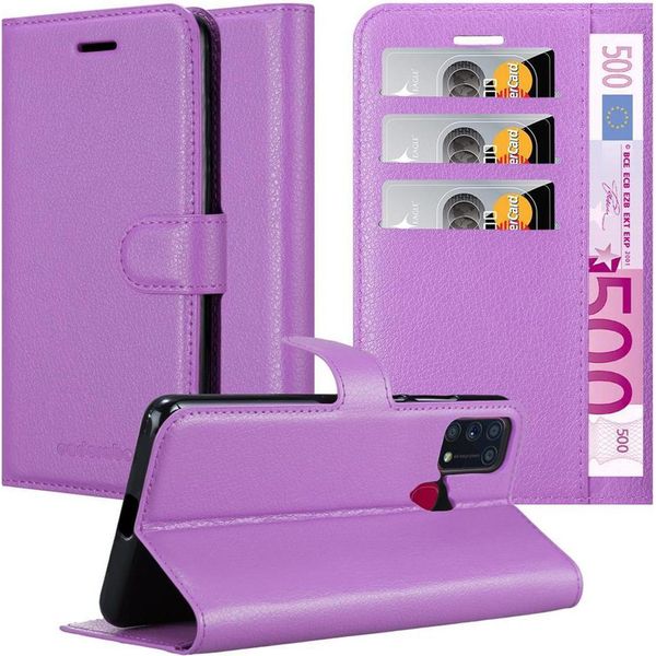 Cadorabo Custodia Per Samsung Galaxy M31 Custodia Protettiva In Viola Custodia Per Cellulare Custodia Cover Chiusura Magnetica-image