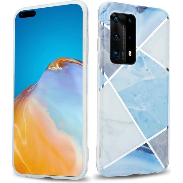 Cadorabo Custodia Protettiva Per Huawei P40 Pro / P40 Pro+ Custodia In Tpu Blu Custodia Per Cellulare Custodia Cover-image