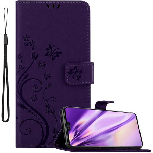 Cadorabo Cover Per Huawei Mate 30 Cover Protettiva In Viola Cover Protettiva Cover Per Telefono Cellulare Custodia Fiori Custodia Fiori-image