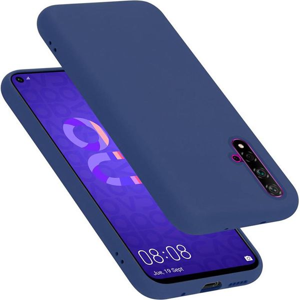 Cadorabo Custodia Protettiva Per Honor 20 / 20S / Huawei Nova 5T Custodia In Blu Telefono Cellulare Custodia Cover Tpu Etui-image