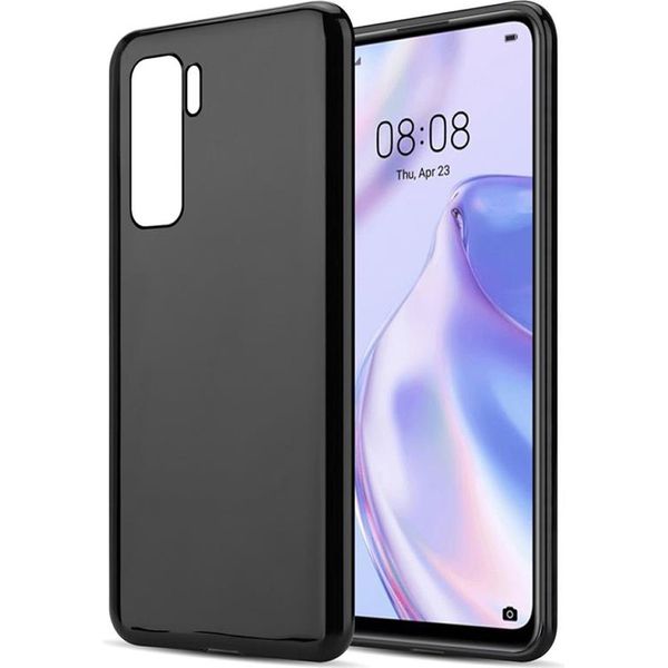 Cadorabo Cover Per Huawei Nova 7 Se Cover Protettiva In Nero Custodia Protettiva In Silicone Tpu Cover Case-image