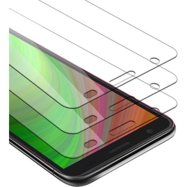 Cadorabo 3X Pellicola Blindata Per Zte Blade A3 2020 Pellicola Protettiva In Vetro Temperato Naturale Di Protezione Del Display-image