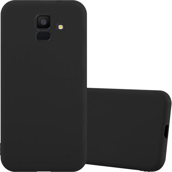 Cadorabo Custodia Per Samsung Galaxy J6 2018 Custodia Protettiva In Nero Custodia Per Telefono Cellulare Tpu Silicone Custodia Cover-image