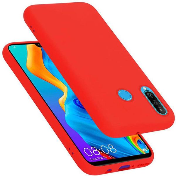 Cadorabo Custodia Protettiva Per Huawei P30 Lite Custodia In Rosso Telefono Cellulare Case Cover Tpu Etui-image