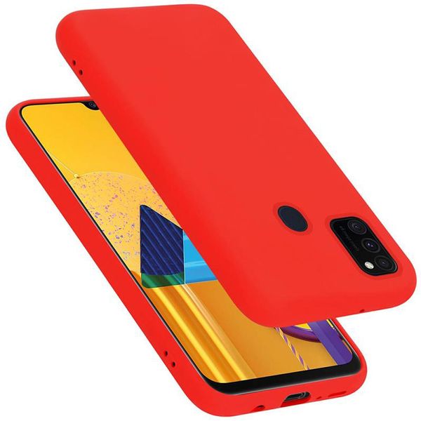 Cadorabo Custodia Protettiva Per Samsung Galaxy M21 / M30S Custodia In Rosso Telefono Cellulare Custodia Cover Tpu Etui-image