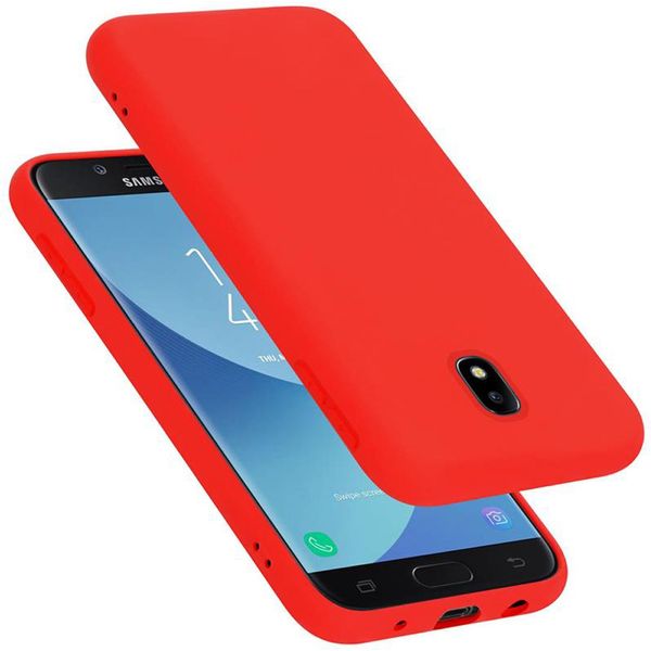 Cadorabo Custodia Protettiva Per Samsung Galaxy J7 2017 Custodia In Rosso Telefono Cellulare Custodia Cover Tpu Etui-image