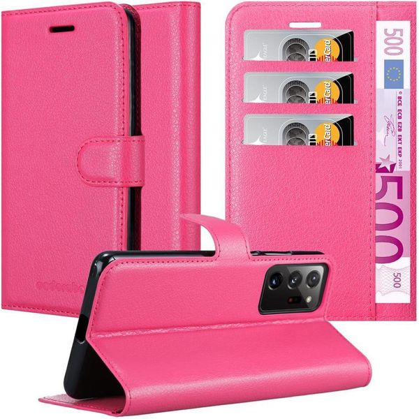 Cadorabo Custodia Per Samsung Galaxy Note 20 Plus Custodia Protettiva In Rosa Custodia Per Cellulare Cover Chiusura Magnetica-image