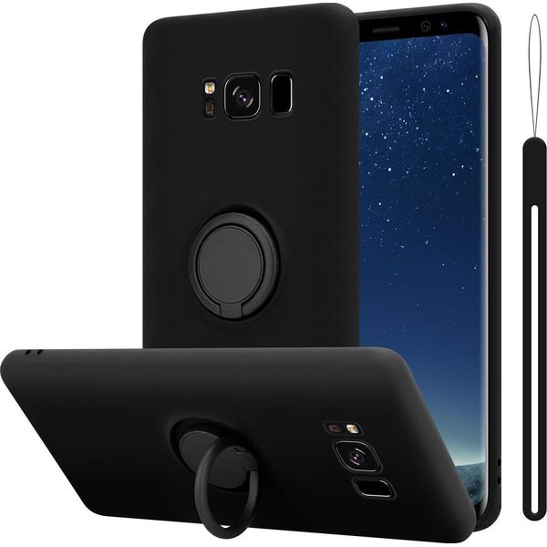 Cadorabo Cover Per Samsung Galaxy S8 Cover Protettiva In Nero Custodia Del Telefono Cellulare Tpu Custodia Cover-image