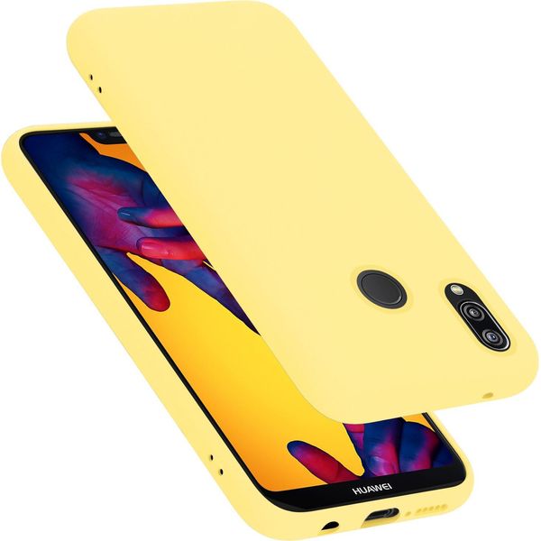 Cadorabo Custodia Protettiva Per Huawei P20 Lite 2018 / Nova 3E Custodia In Giallo Telefono Cellulare Case Cover Tpu Custodia-image