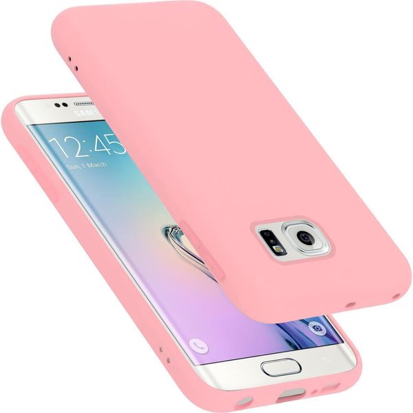 Cadorabo Custodia Protettiva Per Samsung Galaxy S6 Edge Plus Caso In Rosa Telefono Cellulare Custodia Cover Tpu Etui-image