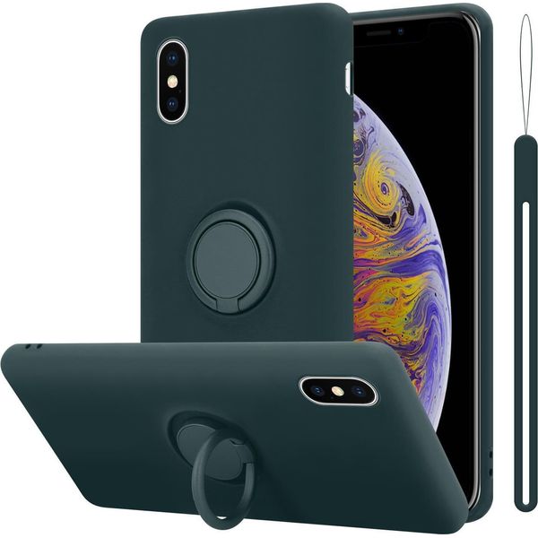 Cadorabo Custodia Per Apple Iphone Xs Max Custodia Protettiva In Verde Custodia Per Cellulare Tpu Custodia Cover-image