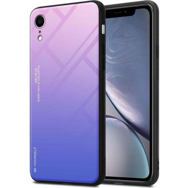Cadorabo Custodia Per Apple Iphone Xr Custodia Protettiva In Nero Custodia Del Telefono Cellulare Custodia Tpu Cover Vetro Temperato Custodia-image