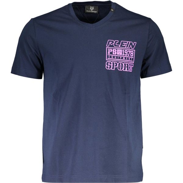 Plein Sport T-Shirt Da Uomo In Tessuto Blu SF10235 - Taglia: S-image