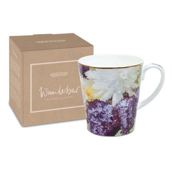 Tazza KöNitz Wunderbar Flourish - Lilla, Tazza Con Scatola Regalo, Bone China, 600 Ml, 11 5 255 2756-image