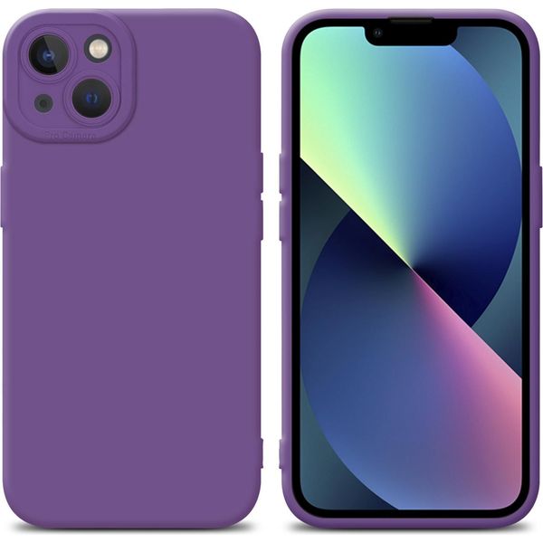 Custodia Cadorabo Per Apple Iphone 13 Custodia Protettiva In Tpu Viola Custodia In Silicone Custodia Per Telefono Cellulare-image