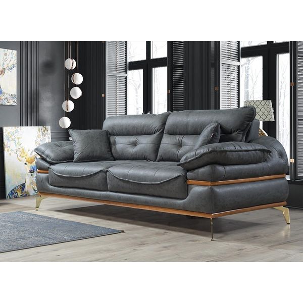 Divano Moderno Beige A Tre Posti Per Il Salotto Divano A 3 Posti-image