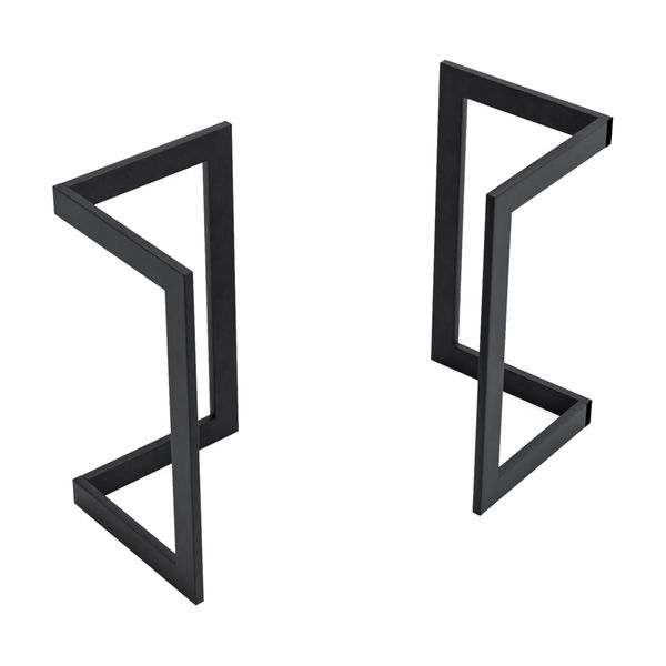 Telaio Per Tavolo 'Kaskinen' Set Di 2 Acciaio 72 X 39,5 X 39 Cm Nero-image