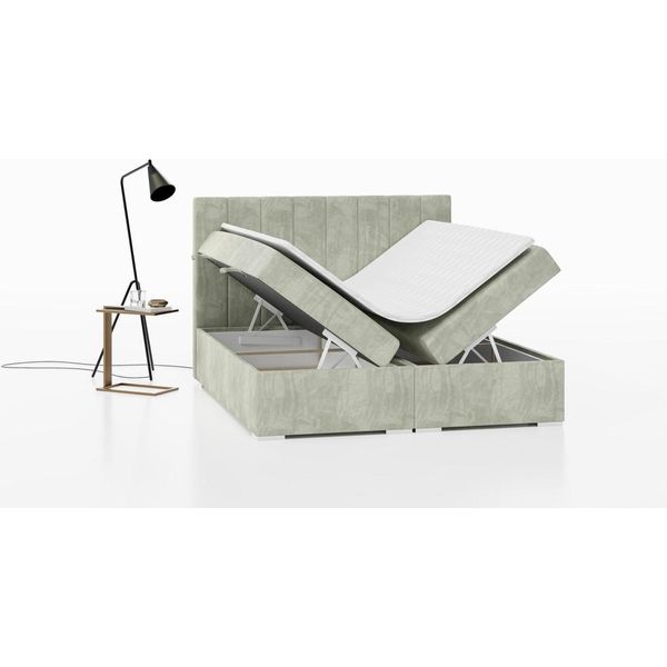 Letto Mobili Imbottiti Camera Da Letto Box Spring Letto Design Letto Matrimoniale Nuovo-image