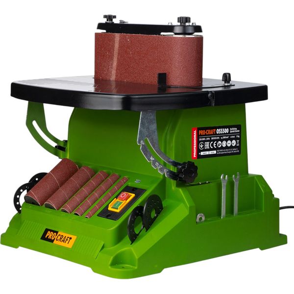 Procraft OSS500 Levigatrice A Mandrino E Nastro 500 Watt 16 Mm Di Escursione + Accessori-image