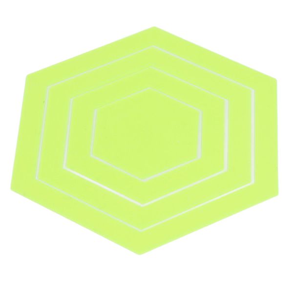 Modello Esagonale Per Il Quilting, Modello Trasparente Per Il Quilting, Modello Esagonale Per Il Cucito, Righello Esagonale Per Il Quilting, Righello Esagonale Per Il Cucito, Righello Esagonale Per Il Disegno Dell'abbigliamento-image