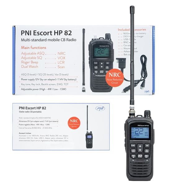 Radio Cb Pni Escort Hp 82 Multistandard Potenza 4W Ingresso 12V-image