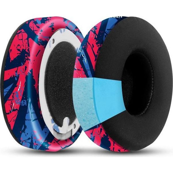 Inf Cuscinetti Auricolari Di Ricambio Per Cuffie Beats Studio3/2 Rosso+Blu-image