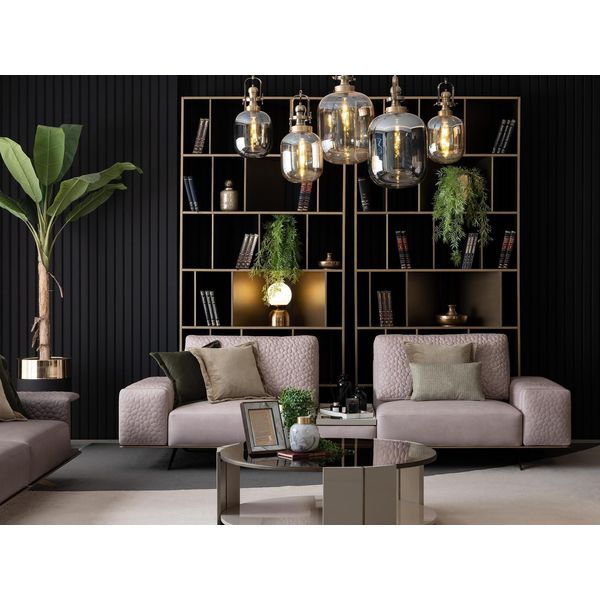 Divano Elegante 3 Posti Rosa Soggiorno Design Moderno Divani Divani-image