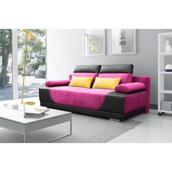 Divano Letto In Tessuto Nuovo Set Letto Funzione 3 Posti Divano Divano Imbottitura Tessile-image
