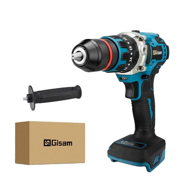 Trapano A Percussione A Batteria, Coppia Di 480 Nm, Motore Brushless Da 18 V, Senza Batteria Senza Presa Di Corrente-image