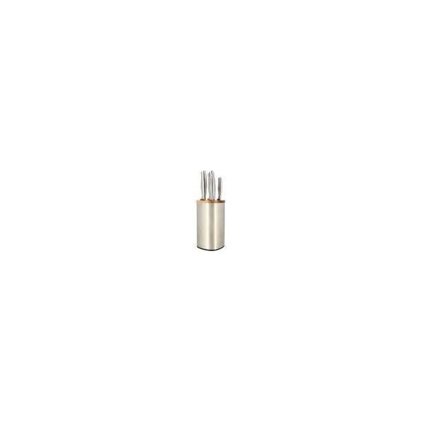 Ceppo Di Coltelli Da 5 Pezzi - Menastyl - 5041070 - Acciaio Inox - Legno-image
