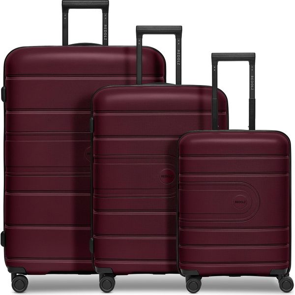 Redolz Carrello Essentials 11 Trolley Set 3 -Pezzi Burgundy Bordeaux-image