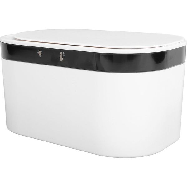 Scaldasalviette Per Bambini A Temperatura Costante Con Alimentazione Usb Dispenser Per Salviette Umidificate Con Luce Notturna, Bianco-image