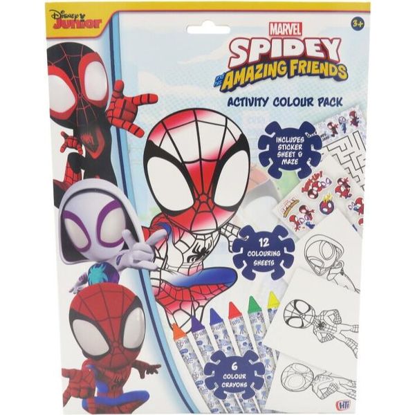 Cyp Brands - Libro Da Colorare Marvel Spidey Con Matite E Gomme Da Cancellare-image