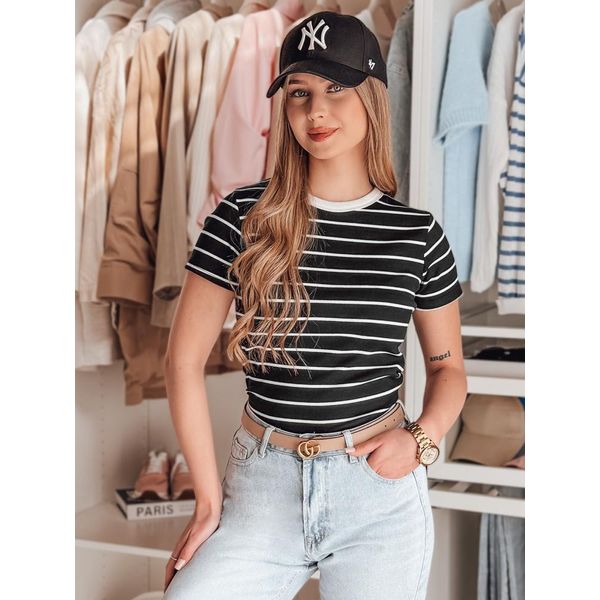 Dstreet T-Shirt Donna A Maniche Corte Liness Nero S/M-image