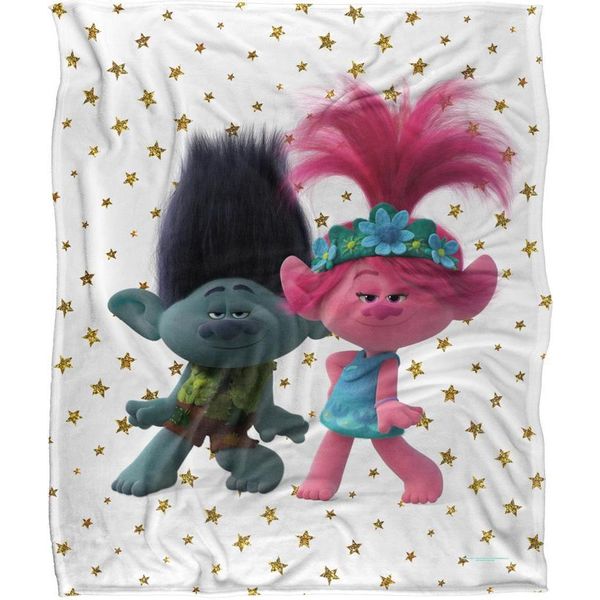Trolls - Coperta "Happy Together"", Setosa, Morbida Al Tatto TV28671 (Taglia Unica) (Colorato)"-image