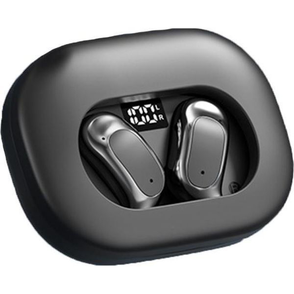 Inf Cuffie Bluetooth Ows: Open-Ear, Cancellazione Rumore, Gancio Auricolare Wireless Nero-image
