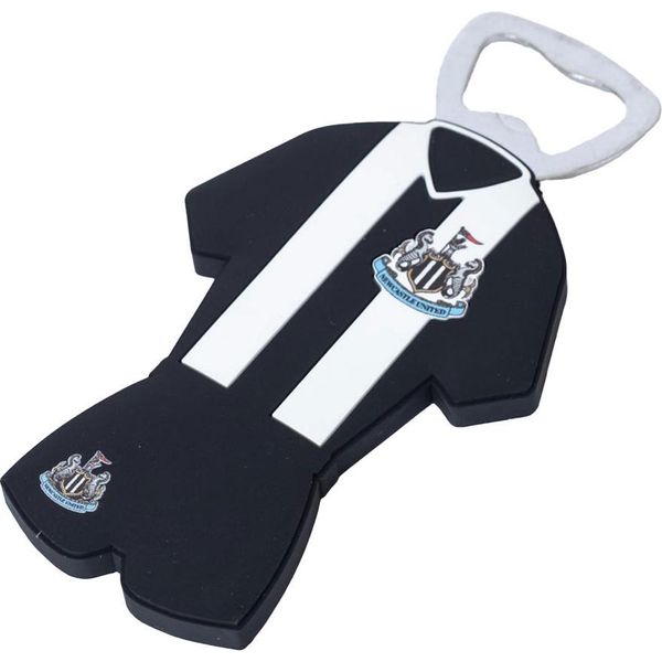 Newcastle United Fc - Apribottiglie Magnetico Per Camicia Da Casa, Pvc TA14199 (11,5 Cm X 3 Cm) (Nero/Bianco)-image