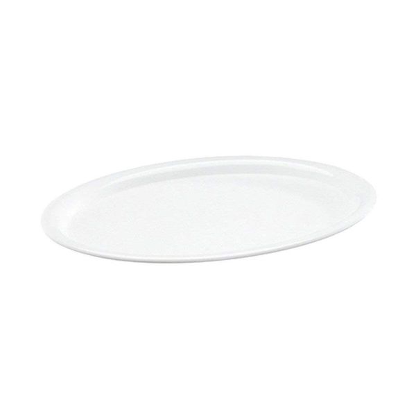 Vassoio Da Caffè Waca Vassoio Da Portata Classico Bianco Ovale In Melamina-image