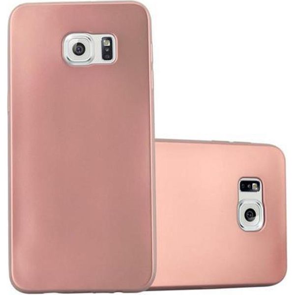 Cadorabo Custodia Protettiva Per Samsung Galaxy S6 Edge In Rosa Custodia Del Telefono Cellulare Custodia In Silicone Tpu Custodia Cover Case-image